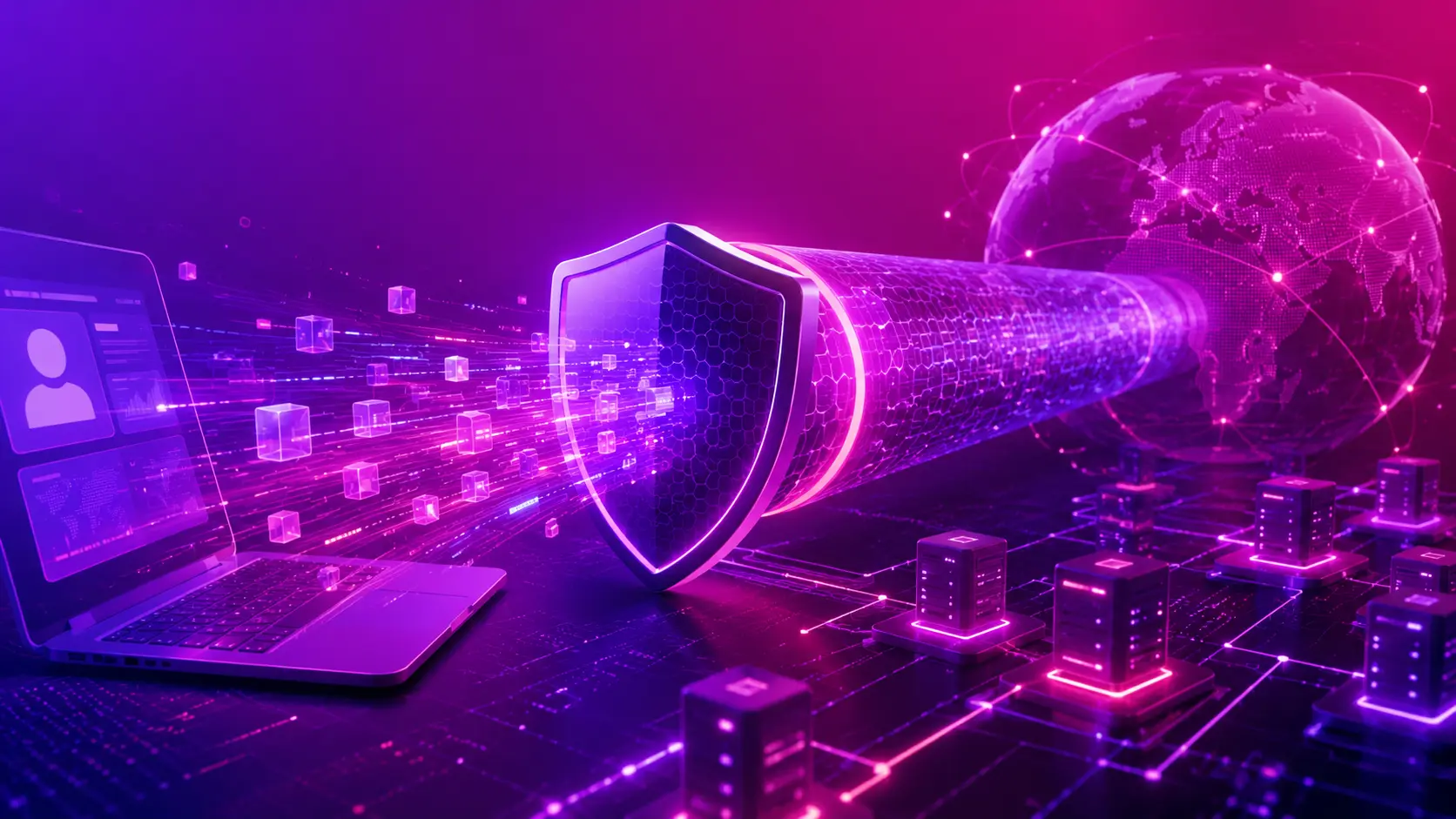 Защищённый VPN-туннель: ваш трафик идёт зашифрованным через сервер LW VPN